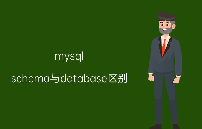 mysql schema与database区别 oracle命令行与mysql命令行区别？